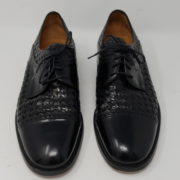 Mezlan Other - Mezlan Ocana Black Woven Captoe Dress Shoe 11